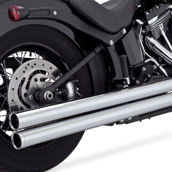 Vance & Hines - Vance & Hines Big Shots Long 2 Into 2 Exhaust - Chrome - Softail Fat Boy Slim Deluxe Heritage - Image 2