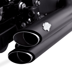 Vance & Hines - Vance & Hines Shortshots Staggered Exhaust - Matte Black Ceramic - 1986-2009 Softail - Image 2