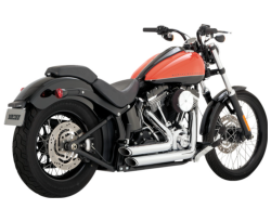 Vance & Hines - Vance & Hines Shortshots Staggered PCX Exhaust - Chrome - 2012-2017 Softail - Image 1