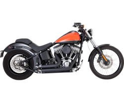 Vance & Hines - Vance & Hines Shortshots Staggered PCX Exhaust - Matte Black - 2012-2017 Softail - Image 2