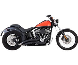 Vance & Hines - Vance & Hines Big Radius 2 Into 2 Exhaust - Matte Black - 1986-2009 Softail - Image 2