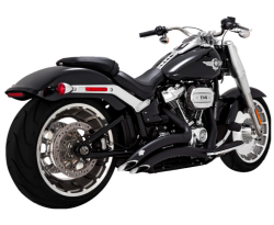 Vance & Hines - Vance & Hines Big Radius PCX Exhaust - Matte Black - M8 Softail Fat Boy Breakout FXDR - Image 1