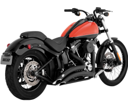 Vance & Hines - Vance & Hines Big Radius PCX Exhaust - Matte Black - 2010-2017 Softail - Image 1