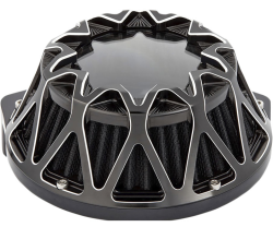 Arlen Ness - Arlen Ness Crossfire Air Cleaner - Black with Machined Accents - Milwaukee-8 - Image 2