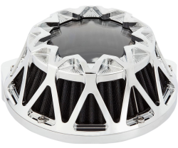 Arlen Ness - Arlen Ness Crossfire Air Cleaner - Chrome - Twin Cam FBW - Image 2