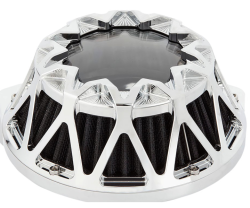 Arlen Ness - Arlen Ness Crossfire Air Cleaner - Chrome - Twin Cam - Image 2