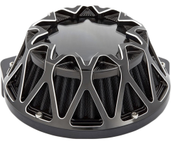 Arlen Ness - Arlen Ness Crossfire Air Cleaner - Black with Machined Accents - XL Sportster - Image 2