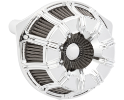 Arlen Ness - Arlen Ness Inverted Air Cleaner - 10-Gauge Chrome - Twin Cam FBW - Image 1