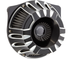 Arlen Ness - Arlen Ness Inverted Air Cleaner - Deep Cut Black - Twin Cam - Image 1