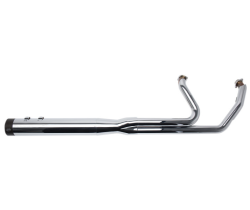 S&S Cycle - S&S Cycle Sidewinder 2 Into 1 without Catalytic Converter Exhaust - Chrome with Black End Caps - M8 Touring - Image 2