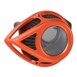 Arlen Ness - Arlen Ness Clear Tear Air Cleaner - Orange - Milwaukee-8 - Image 1