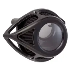 Arlen Ness - Arlen Ness Clear Tear Air Cleaner - Black - Twin Cam FBW - Image 1