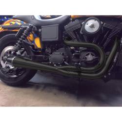 Sawicki Speed Shop - SPECIAL PRICE Sawicki 2 Into 1 Full Length Exhaust - Black - Dyna - Image 2