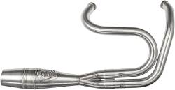 Sawicki Speed Shop - SPECIAL PRICE Sawicki Big Inch 2 Into 1 Exhaust - Brushed Stainless - M8 FLT with Mid-Controls - Image 1