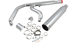 Khrome Werks - Khrome Werks Outlaw 2 Into 1 Exhaust - Chrome - Milwaukee-8 FLH - Image 3