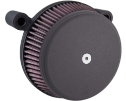 Arlen Ness - Arlen Ness Big Sucker Stage 1 Air Cleaner - Smooth - Wrinkle Black - Touring, FLST, FXD (TBW) - Image 1